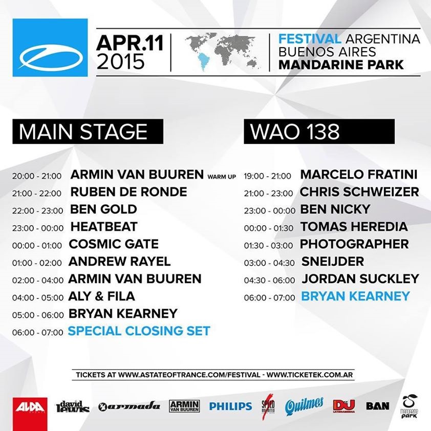 A State of Trance 700 Argentina Lineup